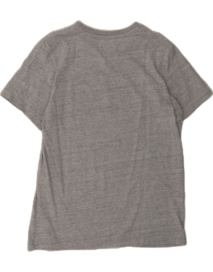 SUPERDRY Mens Graphic T-Shirt Top Large Grey Flecked Vintage Superdry and Second-Hand Superdry from Messina Hembry 