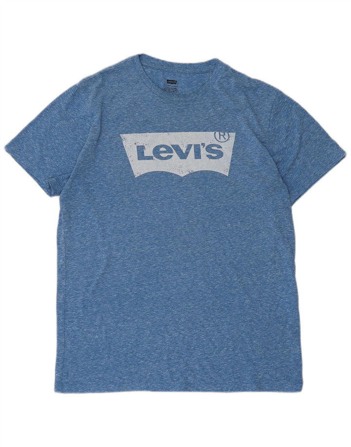 Мужская футболка с рисунком Levi's, средний синий в крапинку