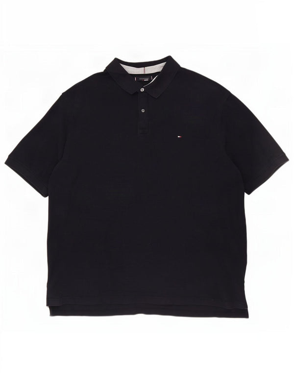 Мужская рубашка-поло обычного кроя Tommy Hilfiger 3XL, темно-синяя, хлопок