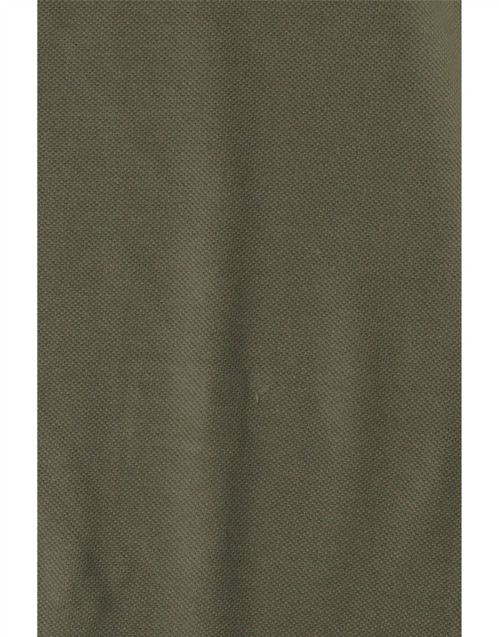 Мужская рубашка поло LACOSTE классического кроя, размер 4, средний цвет хаки, хлопок