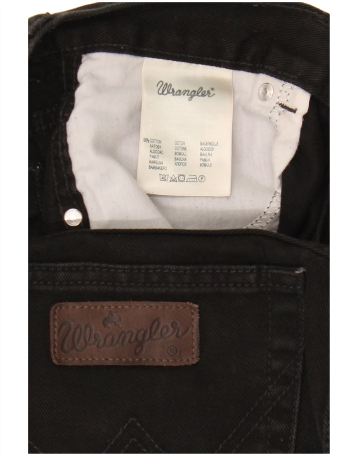 Женские прямые джинсы Wrangler Texas W36 L30, черный хлопок