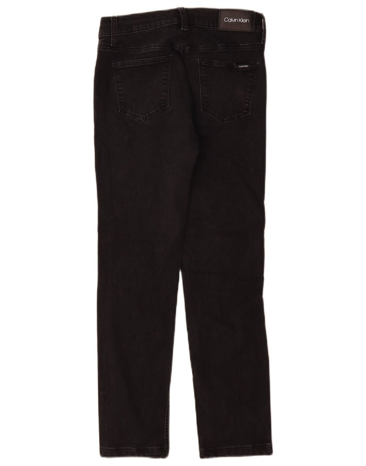 Женские узкие джинсы Calvin Klein W27 L28, черный хлопок