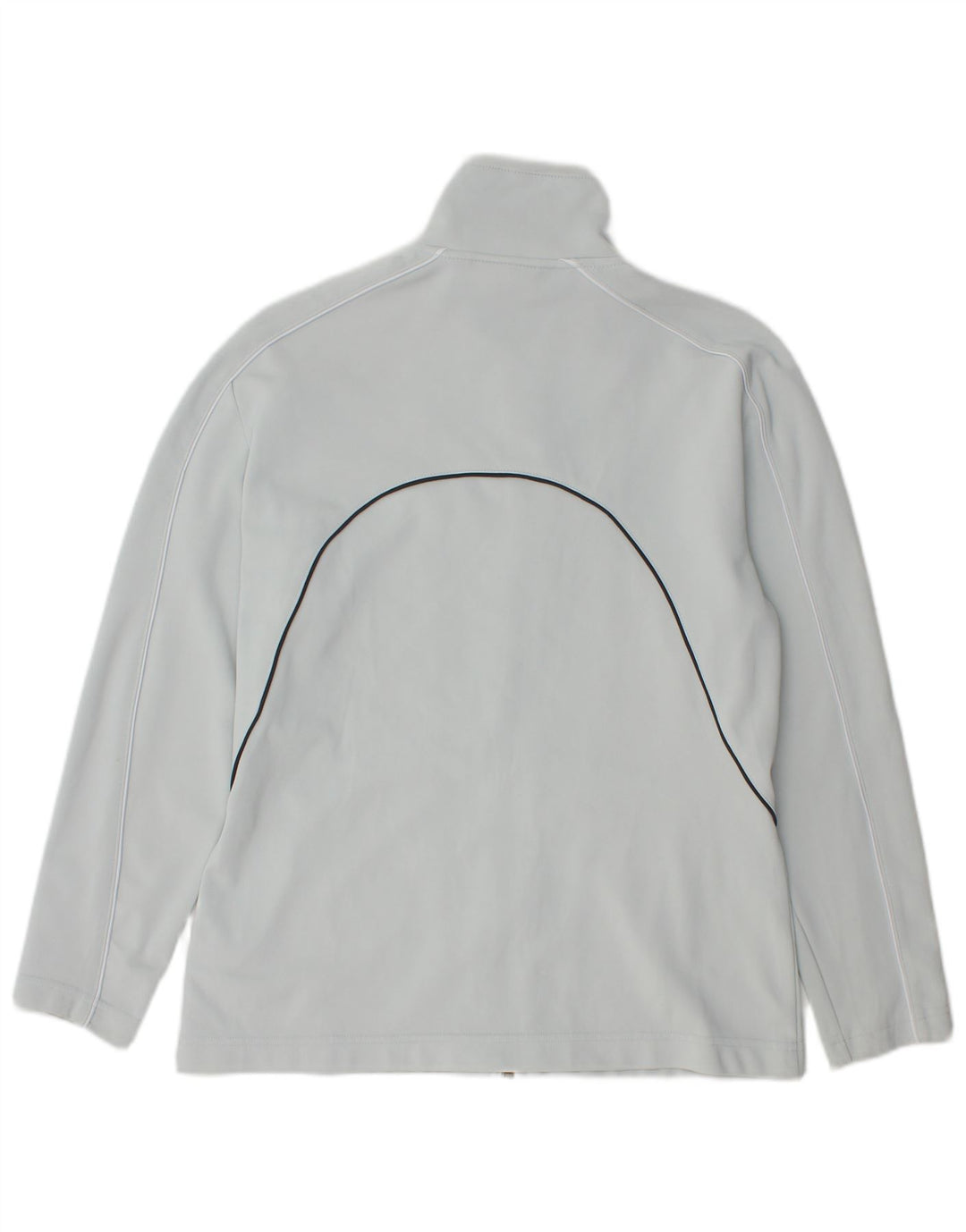 ASICS Womens Tracksuit Top Jacket UK 16 Large Grey Polyamide