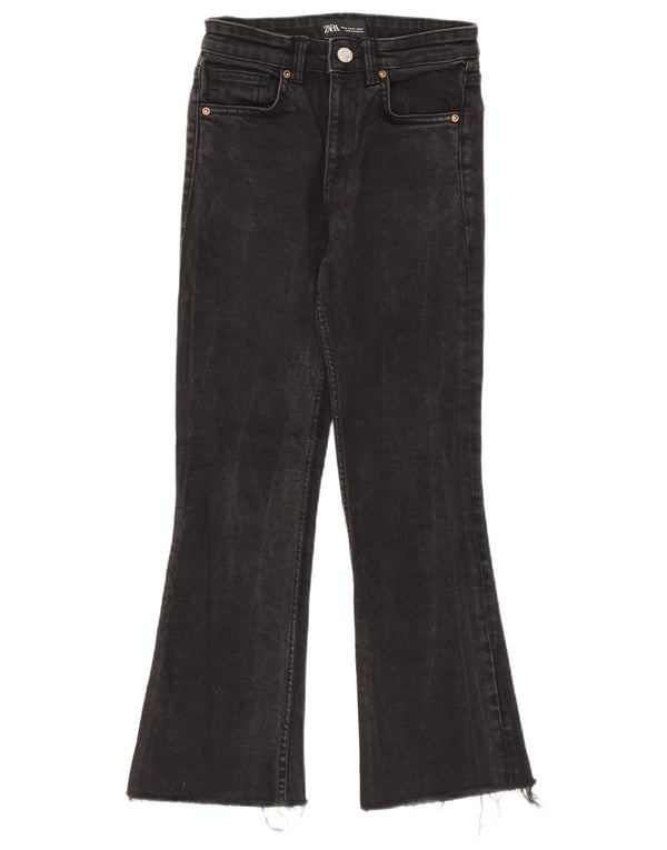 Женские расклешенные джинсы Zara EU 36 XS W26 L26, черный хлопок