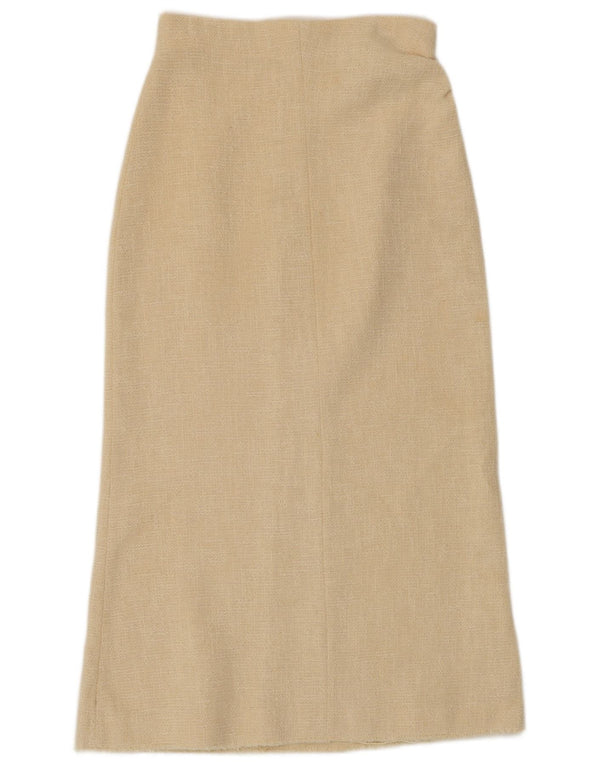 Женская макси-юбка ZARA, маленькая W26, белый хлопок, белый цвет