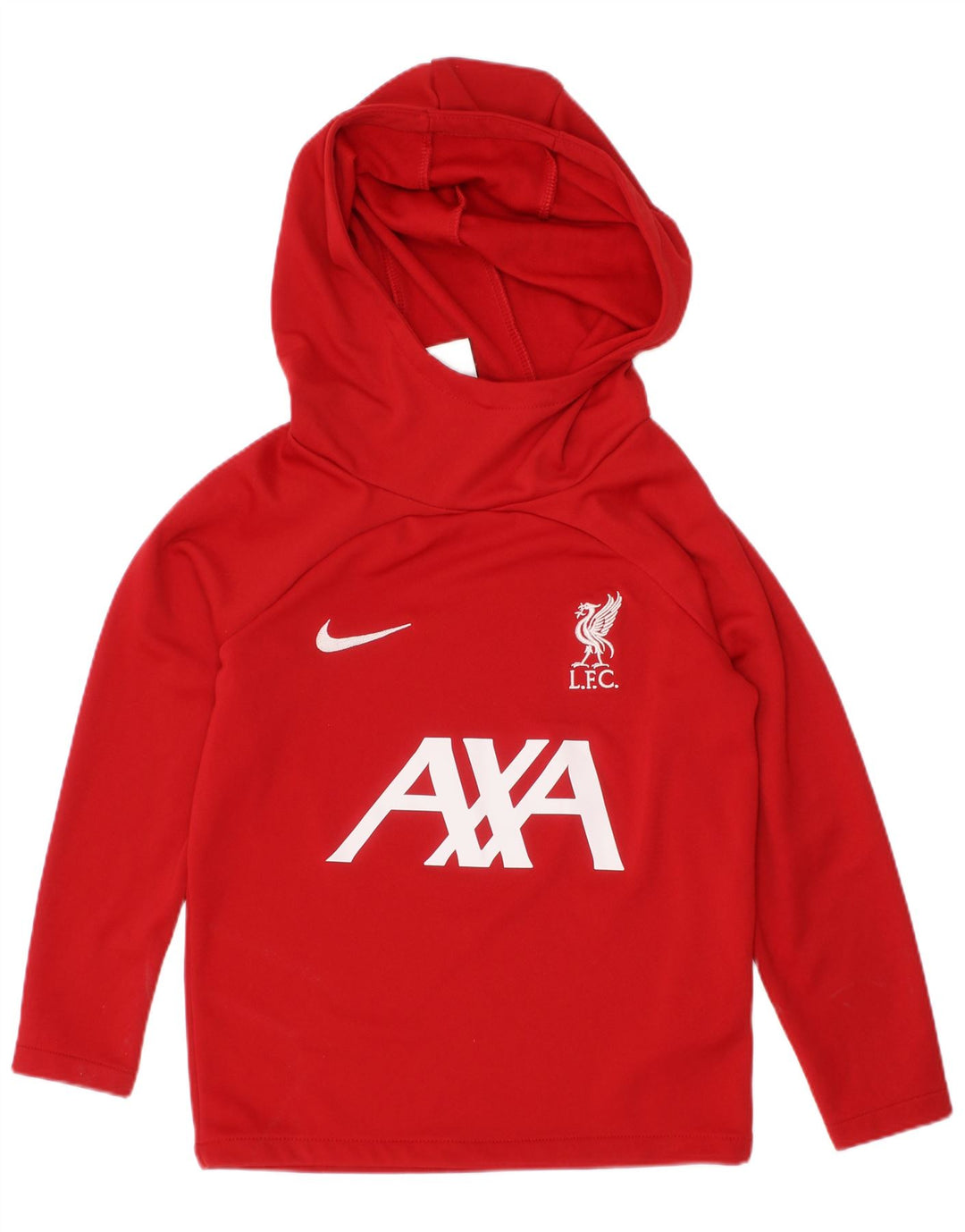 Джемпер с капюшоном NIKE для мальчиков Liverpool с рисунком, 5–6 лет, средний красный полиэстер