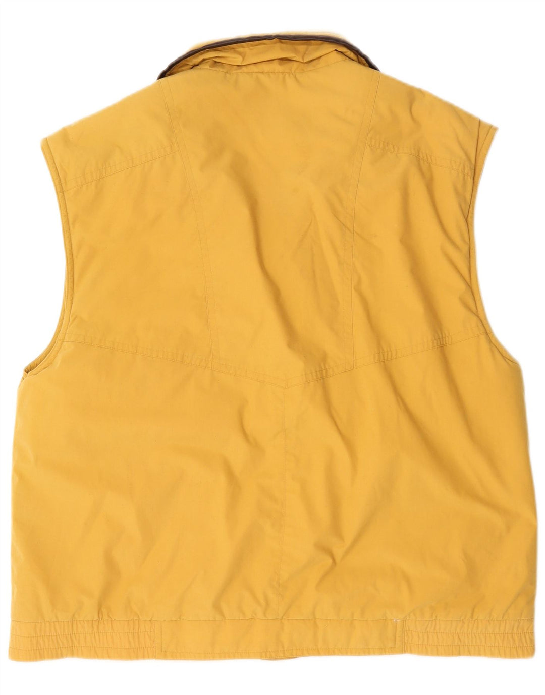 Винтажный мужской жилет UK 42 XL, желтый полиэстер