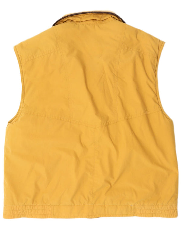 Винтажный мужской жилет UK 42 XL, желтый полиэстер