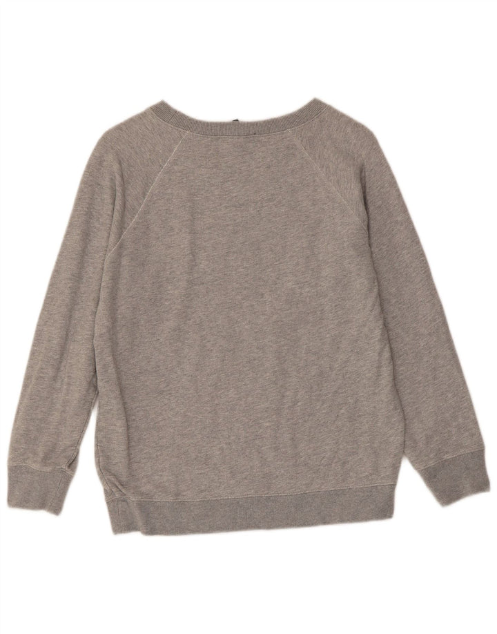 Женский свитер с рисунком J. CREW, джемпер UK 10, маленький серый хлопок
