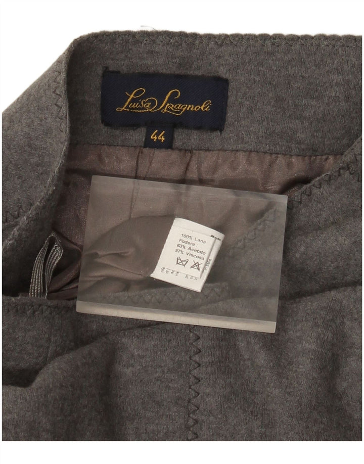 Юбка-труба женская Luisa Spagnoli IT 44 Medium W30 Серая шерсть