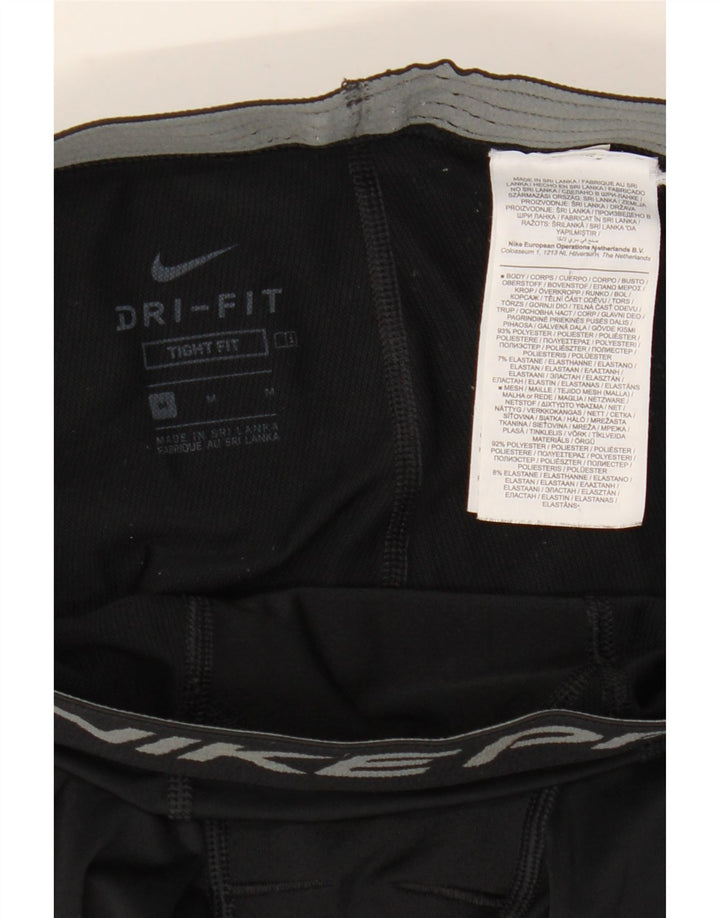 Мужские леггинсы облегающего кроя Nike с рисунком, средний черный полиэстер