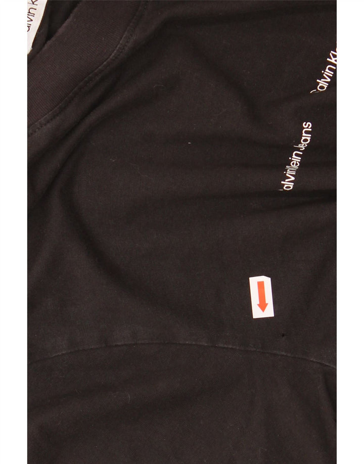 Мужские джинсы Calvin Klein Jeans с длинным рукавом и рисунком, маленький черный хлопок