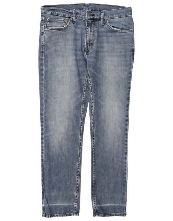 Женские узкие джинсы Levi's W32 L30 синие, хлопок