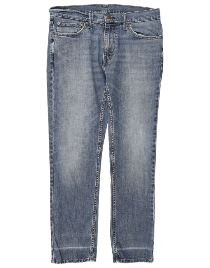Женские узкие джинсы Levi's W32 L30 синие, хлопок