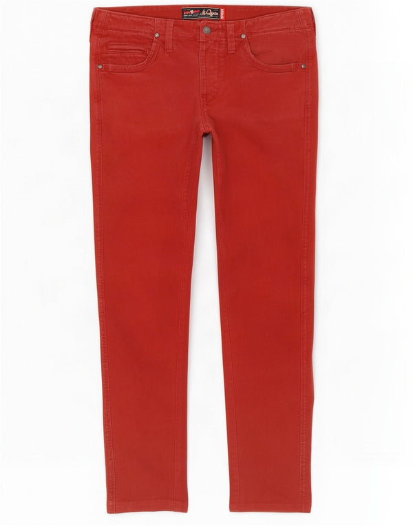 Женские узкие джинсы Jaggy McQueen W33 L31, красный хлопок