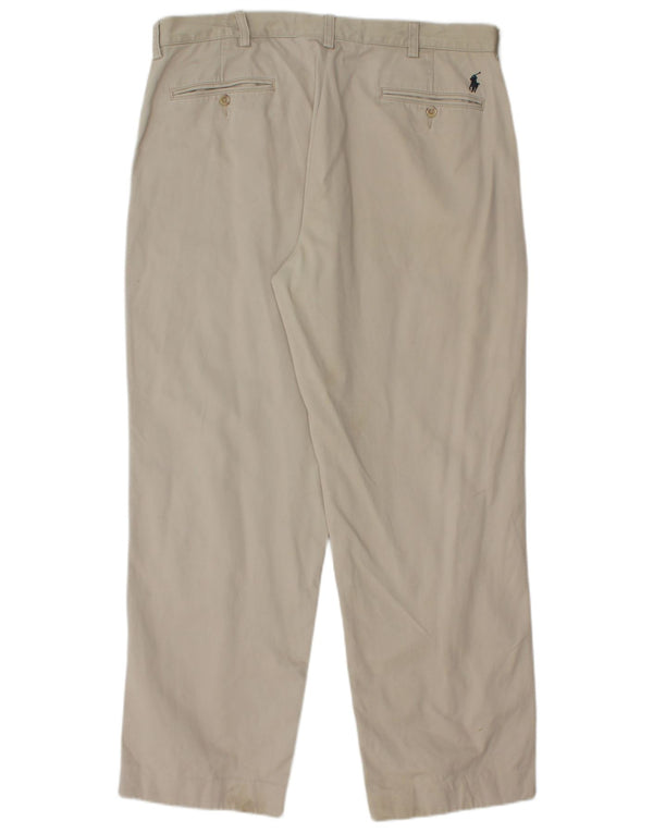 Мужские прямые брюки чинос Polo Ralph Lauren W36 L29, бежевый хлопок
