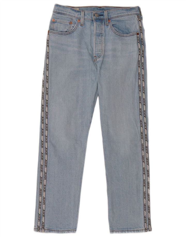 Женские прямые джинсы Levi's 501 с рисунком W26 L26, синие, хлопок