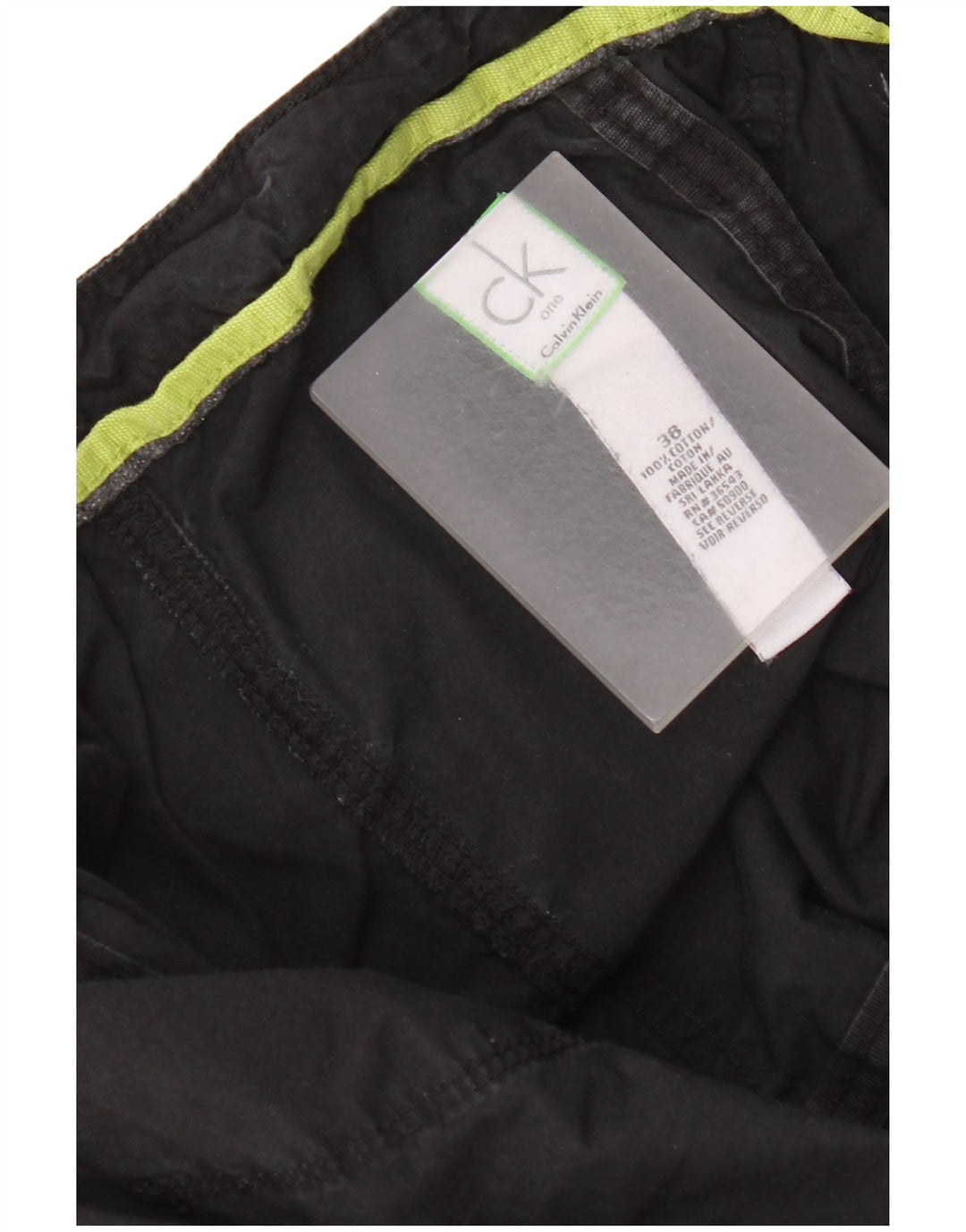 Мужские шорты-карго Calvin Klein W36, большие черные, хлопковые
