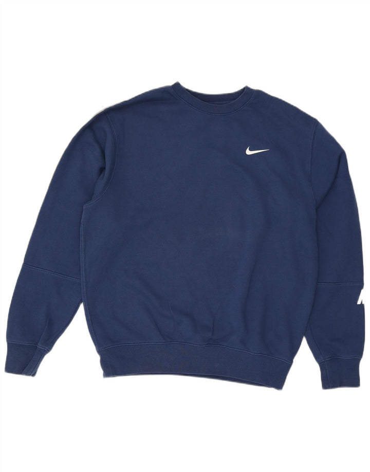 Мужской джемпер свободного кроя Nike Standard с графическим принтом, маленький темно-синий
