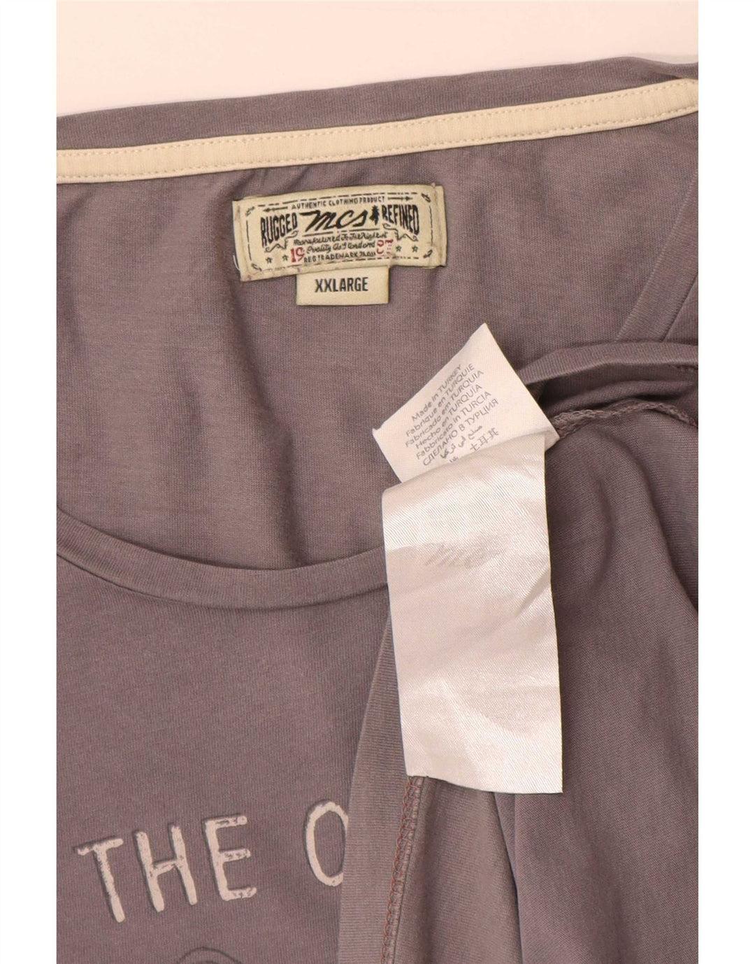 Мужская футболка Marlboro Classics с рисунком, 2XL, серая, хлопок