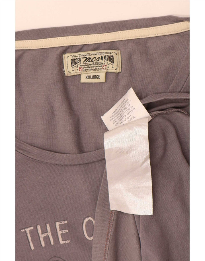 Мужская футболка Marlboro Classics с рисунком, 2XL, серая, хлопок