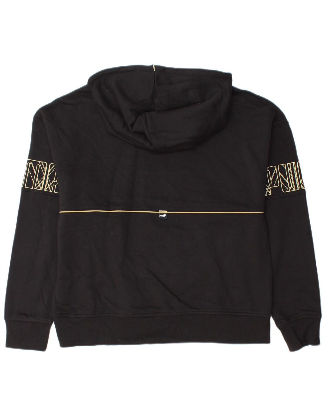 Женский джемпер с капюшоном PUMA UK 14, средний черный, хлопок