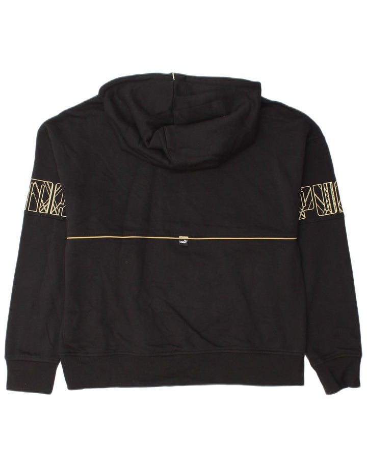 Женский джемпер с капюшоном PUMA UK 14, средний черный, хлопок