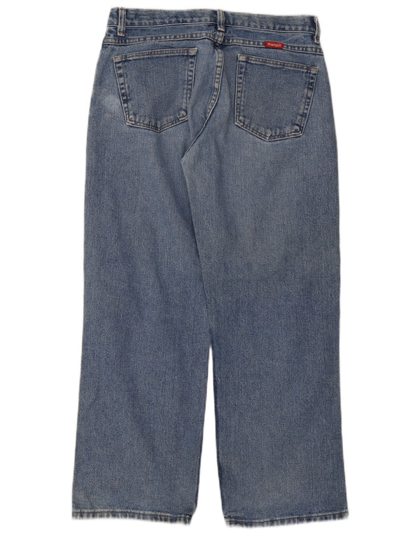 Прямые джинсы Wrangler для мальчиков 13–14 лет W30 L27, синий хлопок