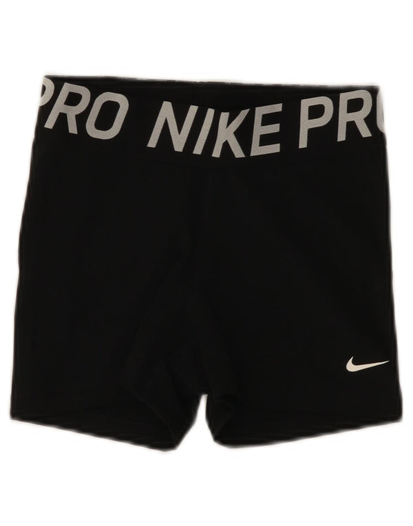 Женские спортивные шорты с графикой Nike UK 8, маленькие черные из полиэстера