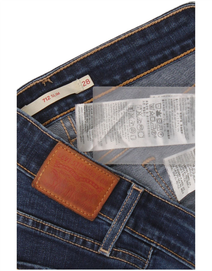 Женские джинсы Levi's 712 Slim W28 L30 Темно-синие, хлопок