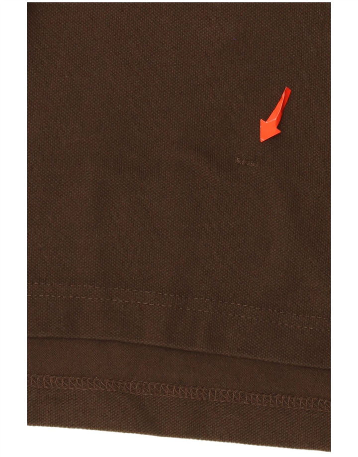 Мужская рубашка-поло Tommy Hilfiger XL, коричневый хлопок