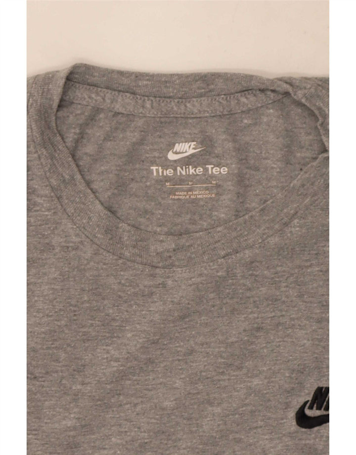 Мужская футболка Nike среднего размера, серая, в крапинку