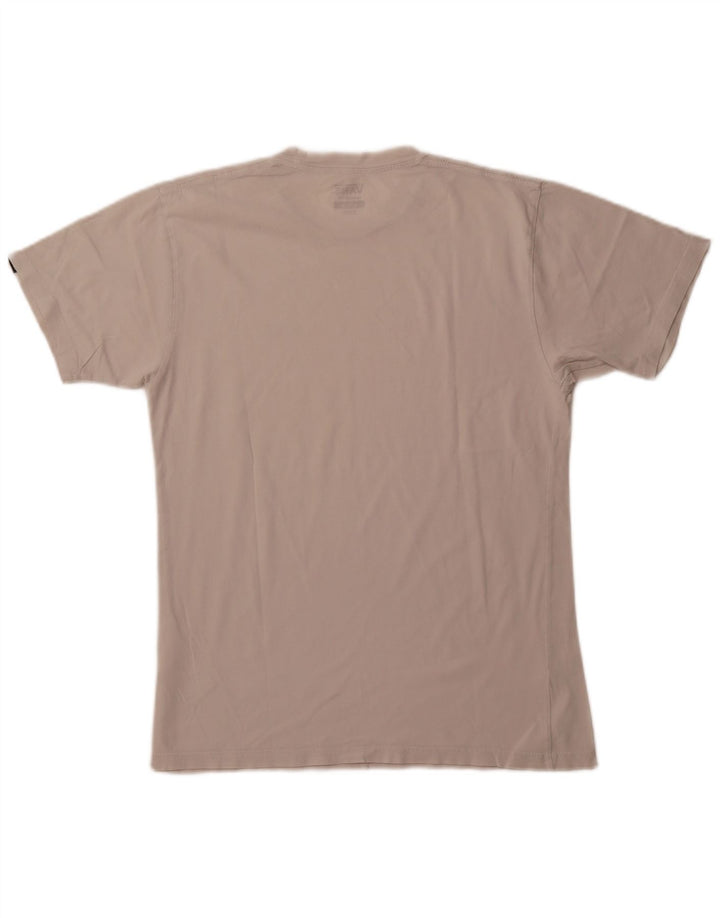 Мужская футболка классического кроя VANS из хлопка среднего размера белого цвета