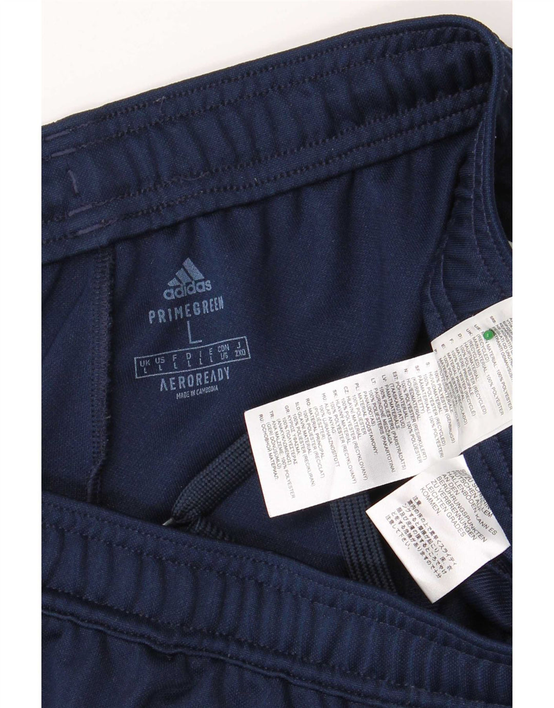 Мужские спортивные брюки Adidas Aeroready, большие темно-синие брюки из полиэстера