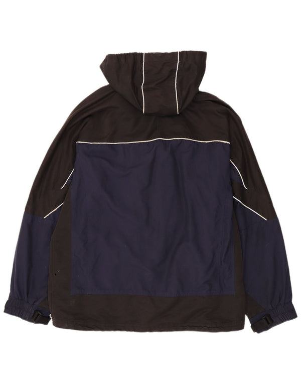 Fila Мужская ветровка с капюшоном IT 52/54 XL Темно-синий Нейлон с цветными блоками