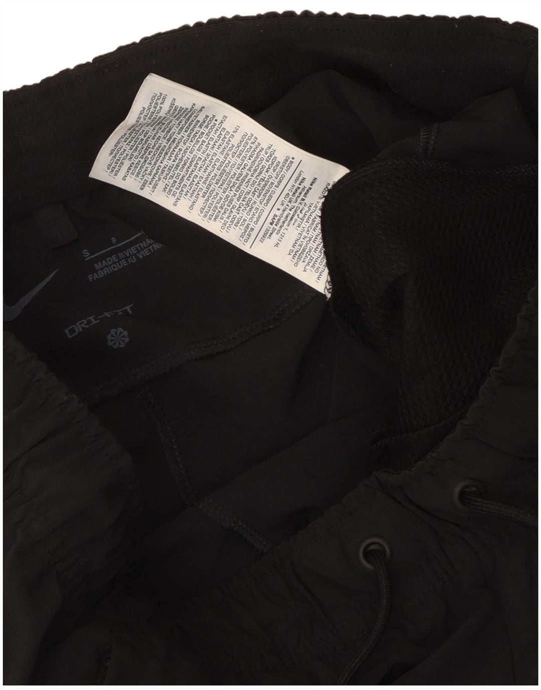 Мужские спортивные брюки Nike, маленькие черные, из полиэстера