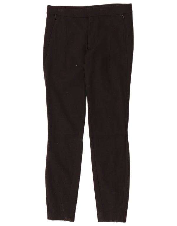 Женские брюки чинос скинни Zara Medium W28 L28, черные