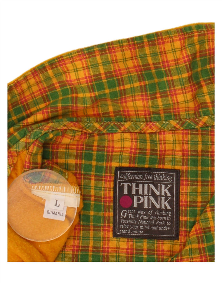 Мужской флисовый джемпер Think Pink, большой желтый