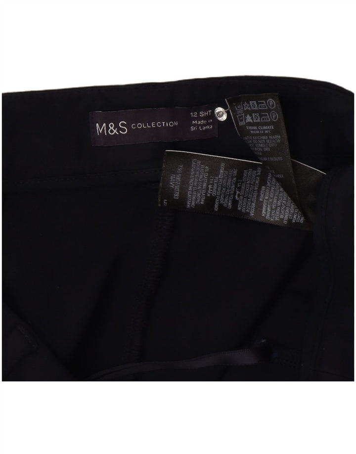 Женские укороченные брюки Marks & Spencer UK 12 Medium W30 L25 Темно-синие