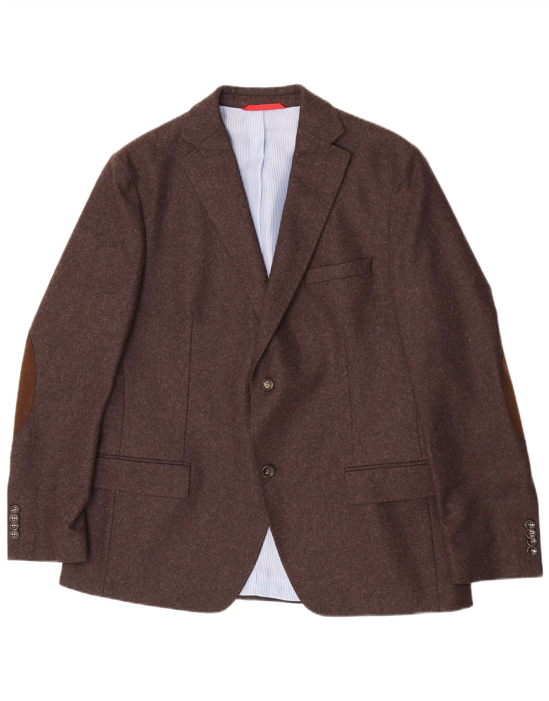 Мужской пиджак Sarar на 2 пуговицах UK 40, большой, коричневый, шерстяной