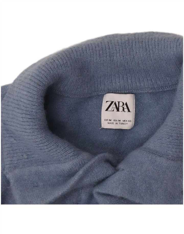 Мужской джемпер на пуговицах Zara, средний синий