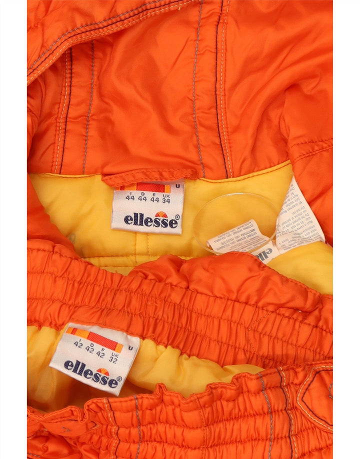 Мужской пуловер Ellesse с капюшоном, полный спортивный костюм UK 34 XS оранжевый зимний
