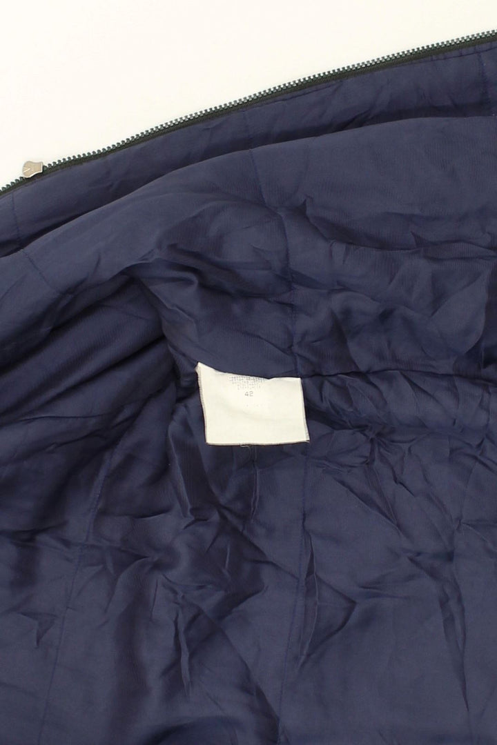 NEW PENNY Womens Loose Fit Hooded Padded Jacket IT 42 Medium Navy Blue | Vintage New Penny | Thrift | Second-Hand New Penny | Used Clothing | Messina Hembry 