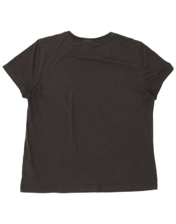 Женская футболка с рисунком ADIDAS Top UK 20/22 XL, черный хлопок