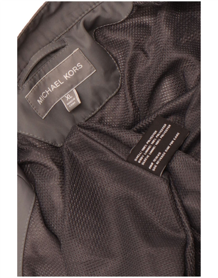 Мужская куртка MICHAEL KORS UK 42 XL серая, полиэстер