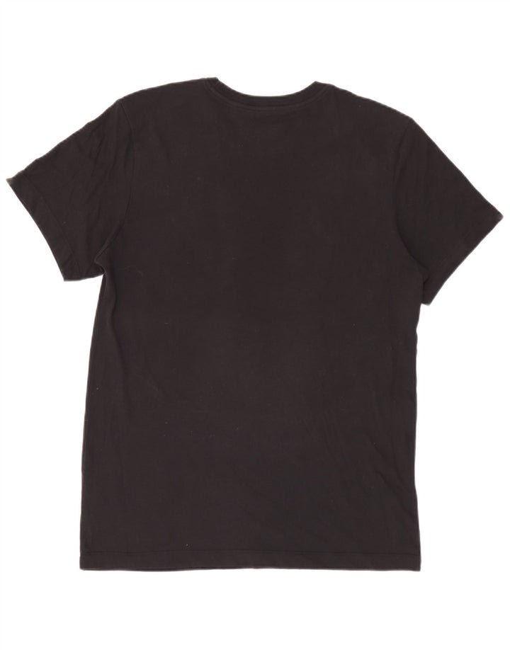 Мужская футболка Jordan Dri Fit из хлопка среднего размера, черная