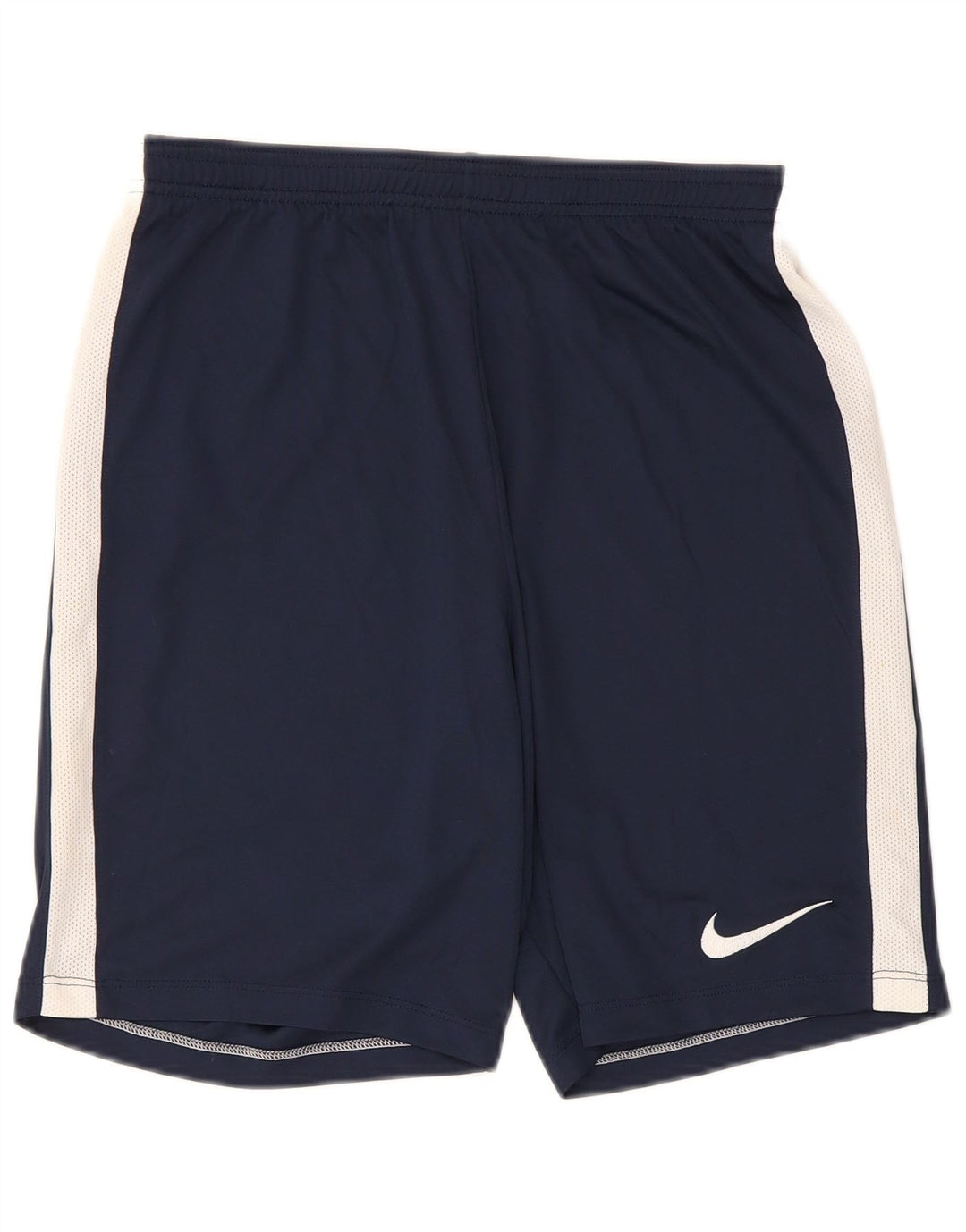 Мужские спортивные шорты Nike Dri Fit среднего размера, темно-синие, с цветными блоками