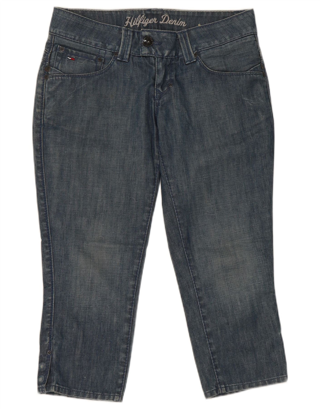 Женские джинсы-капри Tommy Hilfiger W28 L21 синие, хлопок