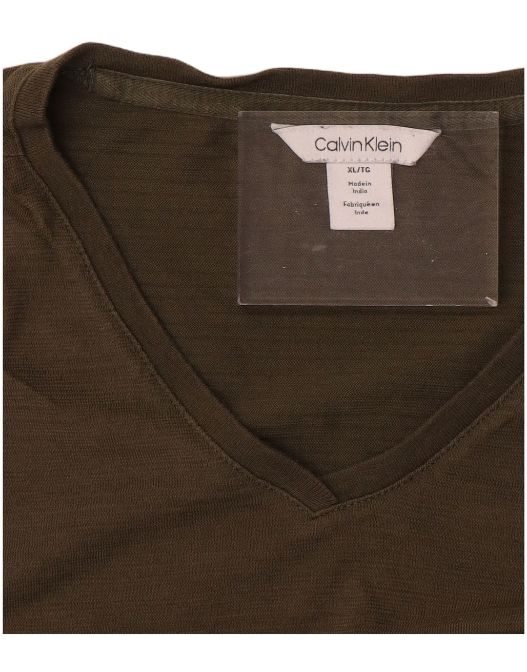 CALVIN KLEIN Мужская футболка Top XL Хаки