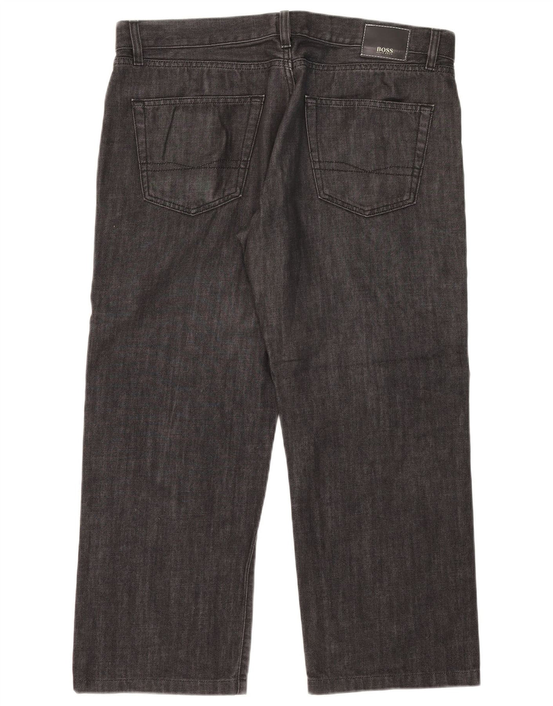 Мужские прямые джинсы Hugo Boss W38 L26, черный хлопок
